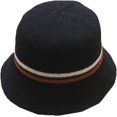 thumbnail image 3 of CoCopeaunts Women Bucket Hat Winter European American Fisherman Hat Warm Wool Felt Basin Cap Stripe Splicing Temperament Casual, 3 of 8