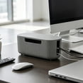 thumbnail image 6 of Desktop Cable Management Box, Sturdy Plastic Power Strip Organizer with Ventilation for Wires, 6 of 6