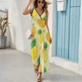 thumbnail image 6 of Lunarable Pineapple Art Sleeveless Dress Women's Summer Suit Dresses for Women 2025 Luxury Party Dress, 6 of 7