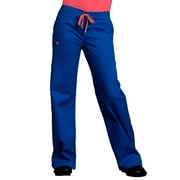MED COUTURE Women Signature Drawstring Pant, Color: Royal With Passion Pink, Size: S (8705-RYPS-S)