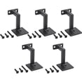 thumbnail image 1 of 5 Pack Handrail Brackets for Wooden Handrail Black Indoor Wall Accessory Stair Railing Bracket (Matte Black), 1 of 5