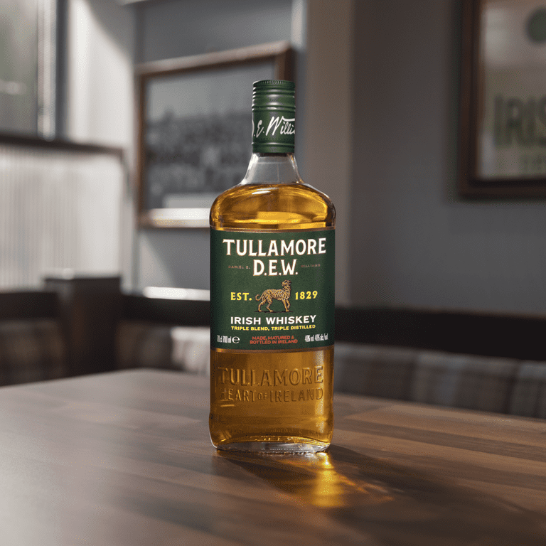 Tullamore D.E.W. Original Irish Whiskey, 750ml Glass Bottle, 40