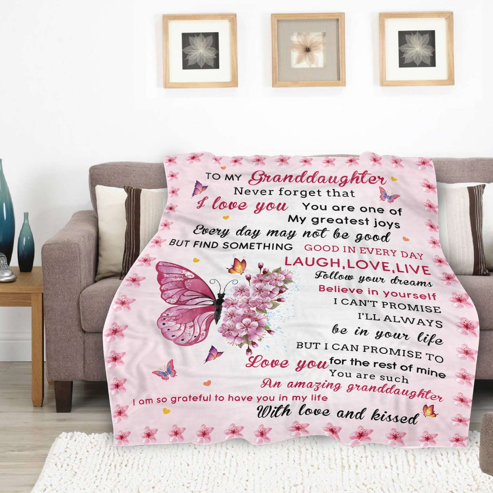  GUOTY Gifts for Mom Birthday Gifts for Women Mothers Day  Blanket from Daughter Son, Mom Gifts to My Mom, Thanksgiving Christmas  Birthday Gifts for Mother, Soft Throw Blanket 60x50 : Home