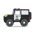 thumbnail image 1 of Mordedor de silicona Cuebo Police Car sin BPA para bebés, 1 of 4