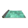 thumbnail image 2 of Ahgly Company Indoor Rectangle Patchwork Turquoise Blue Transitional Area Rugs, 2' x 4', 2 of 4
