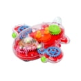 thumbnail image 1 of Fiudx Ofertas flash Artículos en oferta Juguete intermitente para niños, luz transparente, música LED colorida, engranaje mecánico, avión, modelo luminoso, regalo, 1 of 2