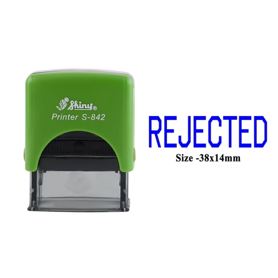 eloria-décor Rejected Blue Ink Self Inking Rubber Stamp Office & Commercial Use Office Stationary, DESIGN04