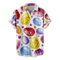 thumbnail image 2 of ICHUANYI Clearance Men's Summer Fashion Easter Short Sleeve Casual Shirts(Multicolor, XXXXL) Ichuanyi Ichuanyi, 2 of 4