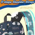 thumbnail image 5 of Unicorn and Rainbow Blue Pattern 17" School Backpacks for Teens,Waterproof Oxford Fabric,S-Shape Padded Straps for School,Travel,Hiking,Camping, 5 of 6