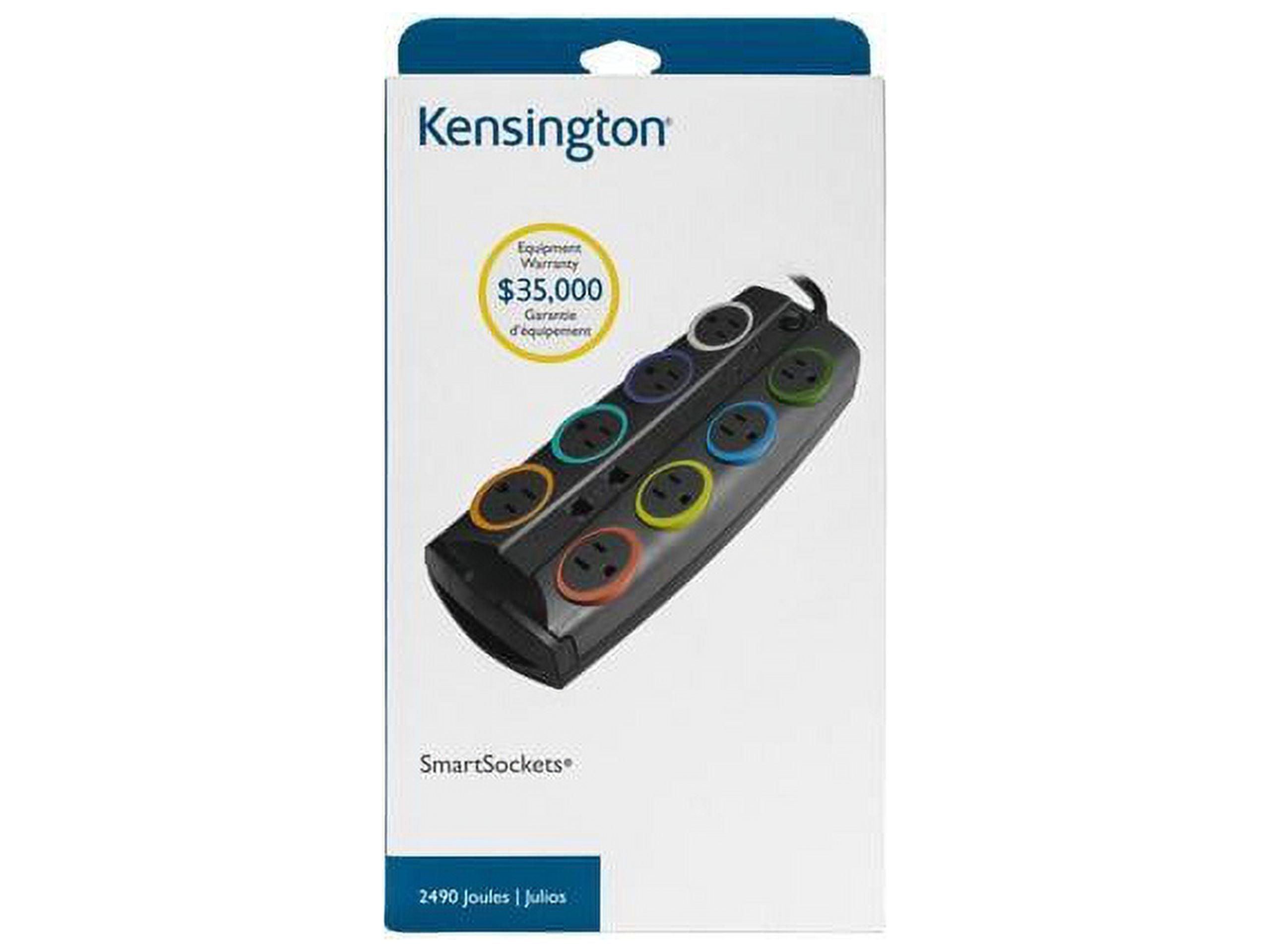 Kensington K62690NA 8 Feet 8 Outlets 2490 Joules Standard Adapter