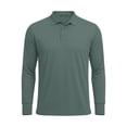 thumbnail image 4 of SUYIDA Mens Long Sleeve Polo Shirts Classic Casual Blend Knitwear Top for Work Weekend Outdoor Fall Activities Big And Tall Long Sleeve Polo Shirts, 4 of 4