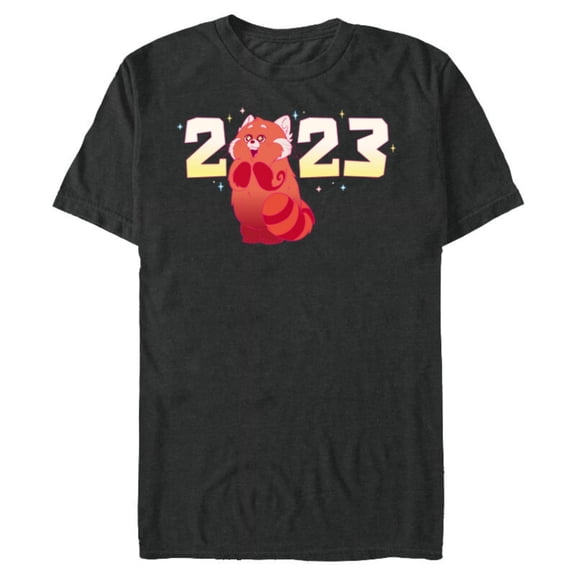 Disney and Pixar’s Turning Red Mei Lee 2023 New Year - Short Sleeve Blended T-Shirt for Adults - Customized-Dark Heather