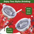 thumbnail image 4 of Christmas Tumbler 40 oz Christmas Tumblers with Handle and Straw Red Snowman Stainless Steel Insulated Coffee Cups Mugs Christmas Gifts Stuff Decor for Women Girls, 4 of 6