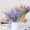 thumbnail image 4 of Advancent 4 Uds flores artificiales de plástico falso flocado lavanda ligero ramo de novia para el hogar accesorios de fotografía para púrpura Type2 NO2, 4 of 6