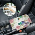 thumbnail image 5 of Renewold Car Center Console Cover Comfortable Armrest Storage Box Mat Anti-scratch Middle Console Cover Protective Cover Universal Fit Most Vehicle, SUV, Truck, Hummingbird Hydrangea Flower, 5 of 9