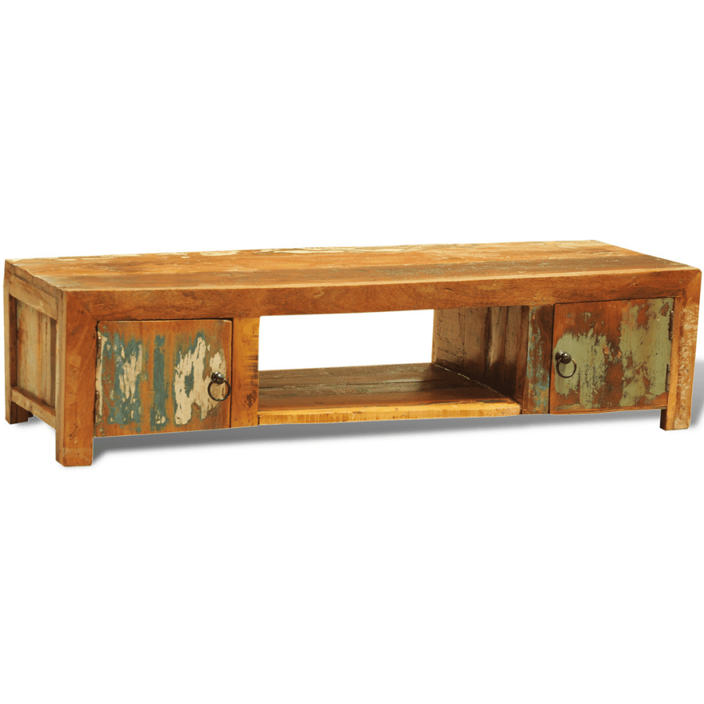 Vintage AntiqueStyle TV with 2 Doors Reclaimed Wood