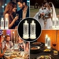 thumbnail image 5 of Led Crystal Candle Lights For Christmas Decor Battery Operated Flameless Candles Plastic Body Diamond Rose Design Led Candle Lights, 5 of 8