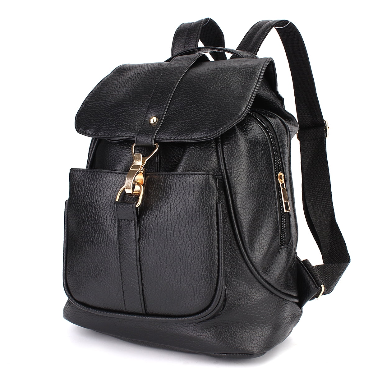 Fashion Women Ladies Backpack Travel Leather Rucksack Shoulder Bag School Bookbag Black by
