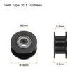 thumbnail image 2 of Uxcell 10pcs 2GT Idler Pulley 5mm Bore 18mm Dia. Aluminum Timing Belt for 6mm Width Belt 3D Printer, Black, 2 of 6