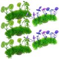 thumbnail image 1 of 5 piezas para decoración de peceras, plantas de plástico para peceras, decoración de plantas de plástico para peceras., 1 of 5