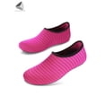 thumbnail image 7 of PULLIMORE Water Skin Sports Shoes Barefoot Quick-Dry Aqua Beach Yoga Stripe Socks Slip-on For Men Women Kids "Rose Red,L", 7 of 7