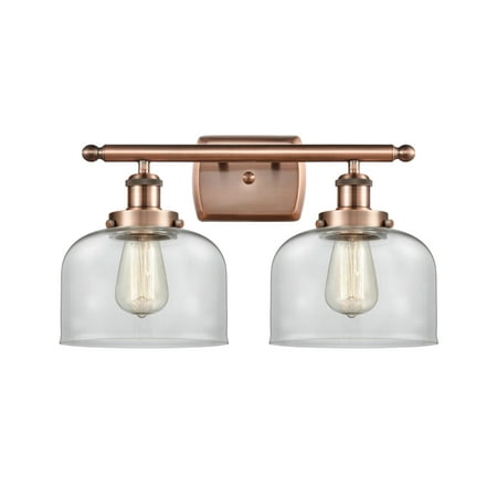 

Innovations Lighting 916-2W-13-18 Bell Vanity Bell 2 Light 18 Wide Vanity Light - Copper