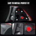 thumbnail image 3 of MZORANGE Right Passenger Tail Light Lamp For 2006-2008 Honda Civic Sedan Rear Brakelights, 3 of 6