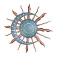 thumbnail image 2 of Escultura de pared de metal con decoración de luna y sol, estatua creativa, arte de pared, decoración para Azul, 2 of 9