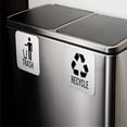 thumbnail image 6 of Giaone Recycle and Trash Stickers Square Sign Decals Garbage Bin Waste Basket Label, 6 of 9