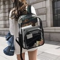 thumbnail image 6 of ALAZA Clear Backpack Cute Cat PVC Transparent BookBag, 6 of 7