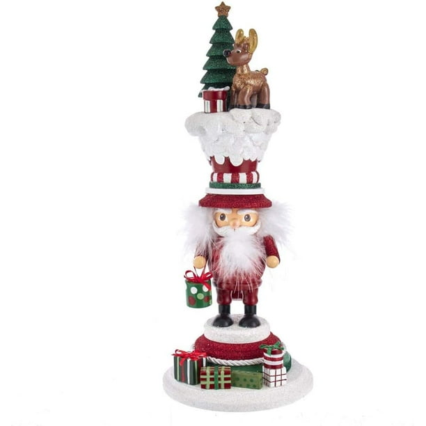 15Inch Hollywood Santa's Happy Reindeer Nutcracker
