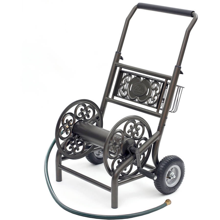 liberty garden wheel hose reel cart