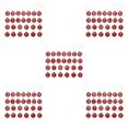 thumbnail image 3 of ZLight 26 Pcs Breloques Initiales Bijoux Pendentif Suspendu Fait Main Double Face Plat Rond Alliage Boucles d'Oreilles Rouge 5Ensemble, 3 of 6
