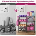 thumbnail image 5 of Dumbbell Rack for Kettlebell Dumber,Weight Rack Stand with Yoga Mat Holder,Home Gym Storage Rack for Gym Equipment Accessories,Workout Equipment Storage Organizer,Gym Essentials Yoga Gifts for Women, 5 of 15