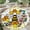Bee, variant on Round Rug, Sun and Moon Soft Washable Carpet, Non-Slip Floor Mat for Living Room Bedroom Home Decor 24 Inch