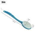 thumbnail image 4 of Clearance Brush Scrubber Anti Slip Long Handle Back Brush For Shower, Dual-Sided back Scratchers Back Brush with Stiff and Soft Bristles,Body Exfoliator for Bath or Dry Brush, Blue, 4 of 9