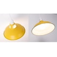 thumbnail image 7 of FSLiving J-Type Track Light Pendants with Cord Macaron Yellow Shade E26 Adjustable Remote Control with Dimmable Bulbs Track Mount Pendants for Sloped Vaulted Ceiling,Total Height 35.5in - 1 Pack, 7 of 7