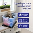 thumbnail image 5 of Open Box Homz 64 Qt Latching Large Clear Plastic Container Bin w/ Gray Lid, 5 of 9