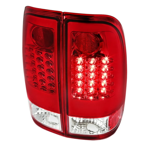 LED TAIL LIGHTS RED Made for and Compatible with 97-03 FORD F150