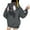 Dark Gray, variant on Shirts for Women Graphic Tees Fall Winter Loose Fit Hooded Long Sleeve Puff Drop Shoulder with Pocket Hoodie Cotton Hoodies (Dark Gray,XXL)