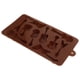 thumbnail image 1 of Base de 10 cavidades Guitarra Pastel de silicona Pan Chocolate Fondant Jalea Caramelo Molde para hornear Molde artesanal (café), 1 of 5