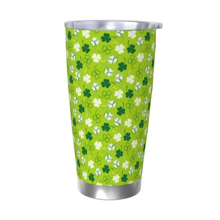 

Vsdgher St Patrick s Day7 20 Oz Stainless Steel Vacuum Insulated Travel Mug Coffee Cup for Home Office Outdoor Works Great for Ice Drinks and Hot Beverage -Without Straw