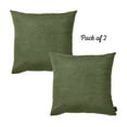 thumbnail image 3 of Set of 2 Green Modern Square Throw Pillows, 3 of 5