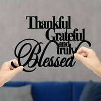 LAMIRO Home Decor Metal Wall Decor Black Word Sign Wall Art Decor Rustic Wall Decor Sign for Home Kitchen Bedroom Farmhouse Home Accessories