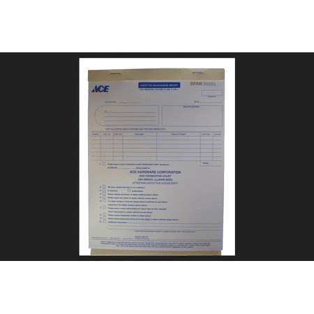 Centurion Markerboard - Centurion Defective Merchandise Form