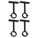 thumbnail image 1 of Soportes de Barra de Cortina Montados En El Techo, Soporte de Techo Resistente para Soporte de Barra de Cortina de 1 Pulgada (Juego de 4, Negro), 1 of 5