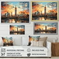 thumbnail image 4 of Designart "New York Pop Art wall art I" Cityscapes Floater Framed Wall Art Living Room, 4 of 7