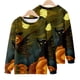 thumbnail image 2 of Hombres Casual Moda Cuello Redondo Sudadera Halloween 3D Print Pullover Manga Larga Tops Pompotops oipoqjl39312, 2 of 7