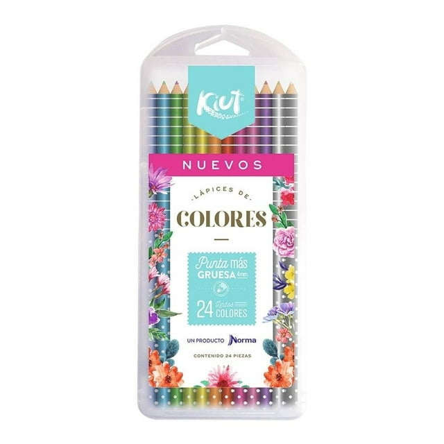 Lápices Norma Kiut colores 24 pzas