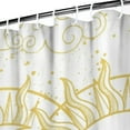 thumbnail image 4 of Gothic Star Print Shower Curtain - Mystical Celestial Sun Moon Astrology Design Waterproof Fade-Resistant Bath Curtain with Hooks, 4 of 5